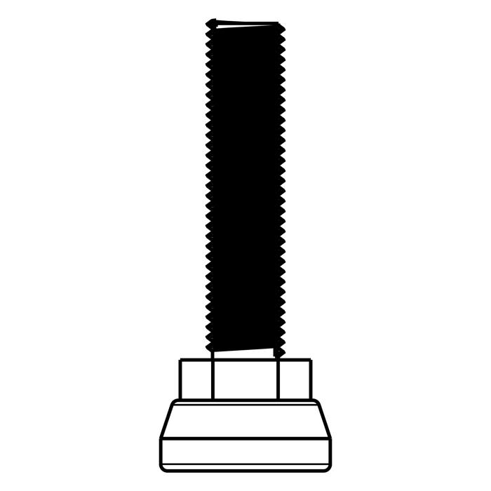 säätöjalka, M10x66.5mm