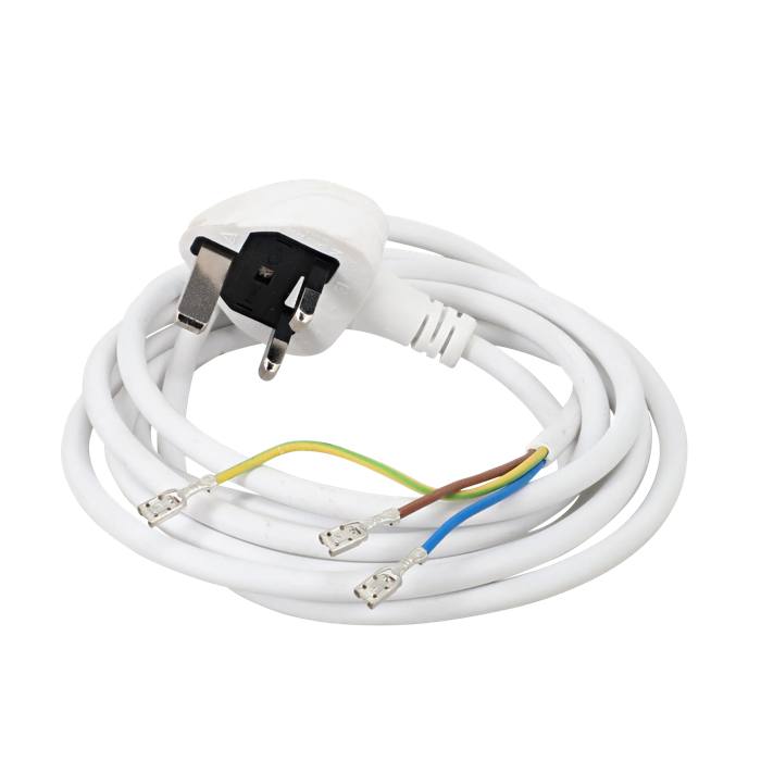 power cable, metal, 2450mm, UK