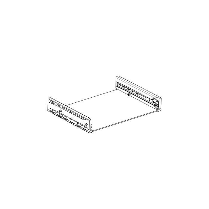 glass shelf, rails, kit, 429x300mm