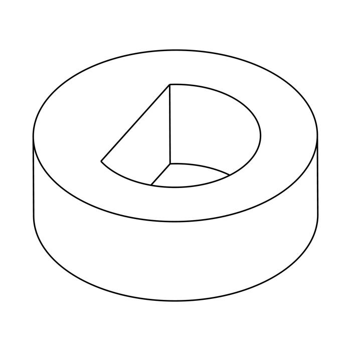 spacer, knob