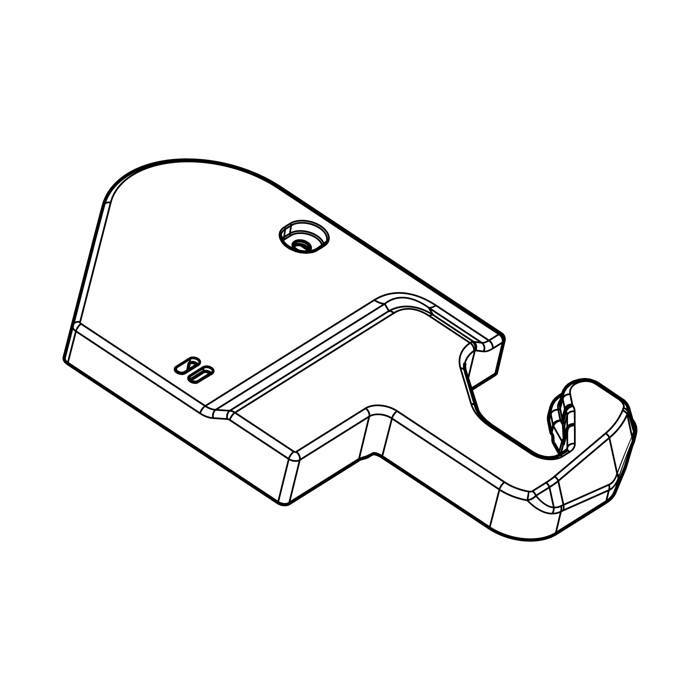 hinge cover, top