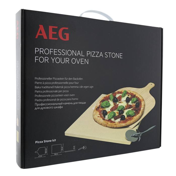 Pizzasteen set - 38 x 33 x 1,5 cm