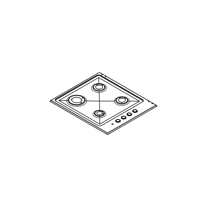 work top, brown, Electrolux, 594x510mm