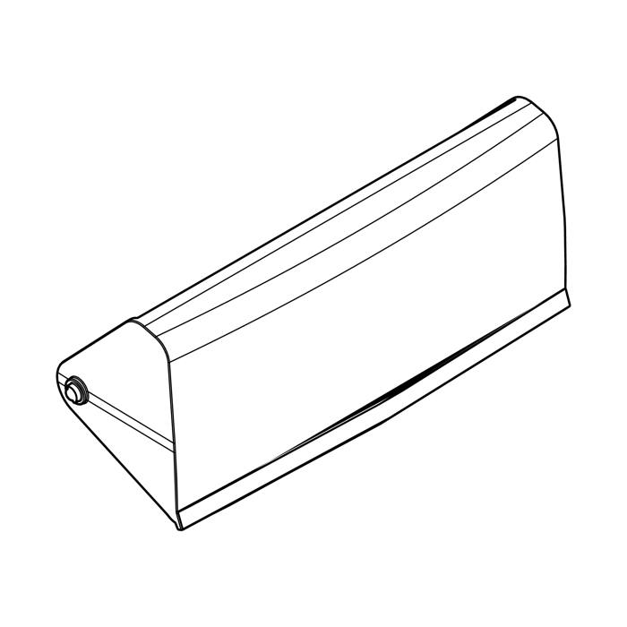 butter shelf lid,lower,SP8008,266x105.3mm