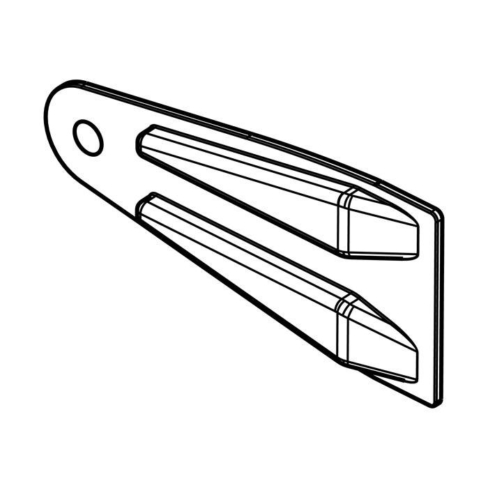 adaptor, door handle, black,