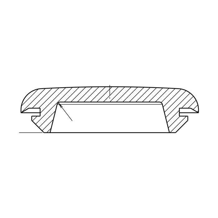 cap, tub, 58x15mm