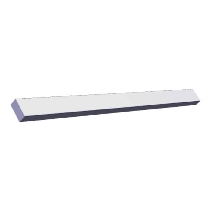 front panel, without, support, 598x40 white ELC
