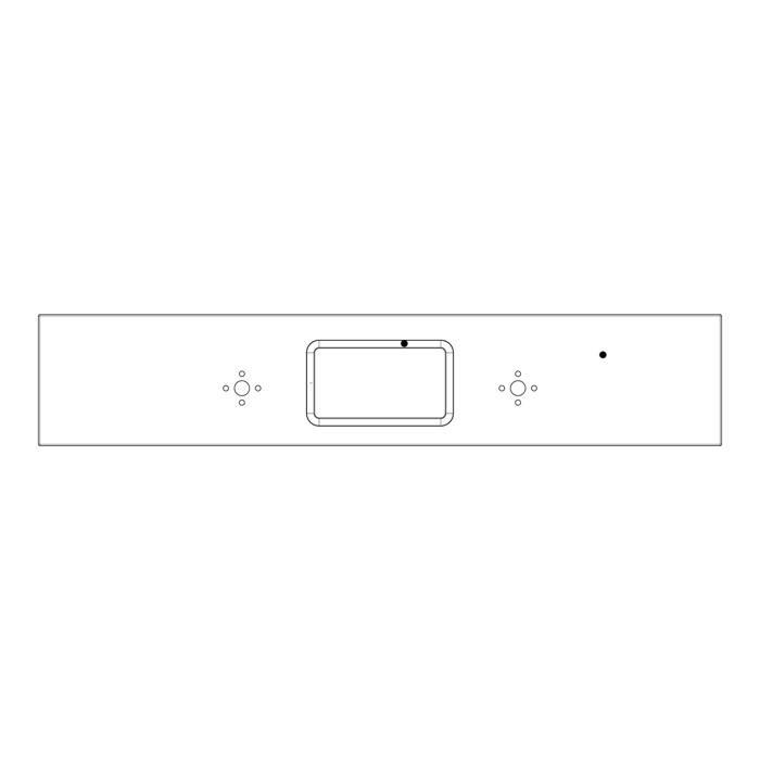 BEDIENBLENDE,INOX,60CM,LUX,2K