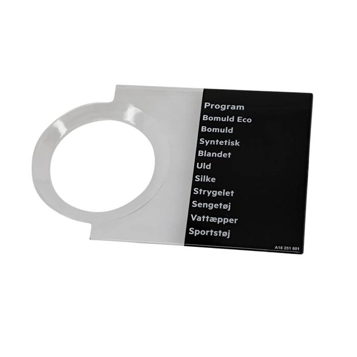 programme plate,knob,adhesive,DA