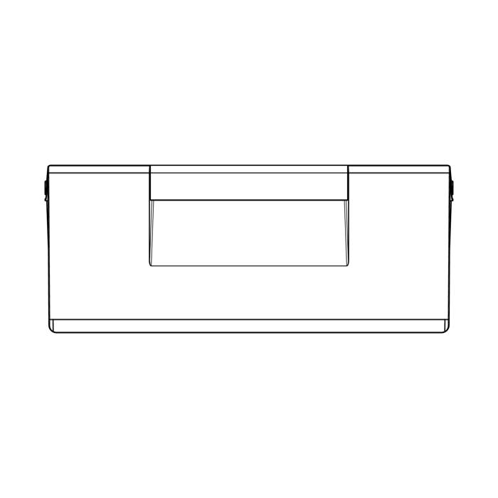 DOOS VRIEZER,KOMPLEET,NEUTRAAL, 402x165mm