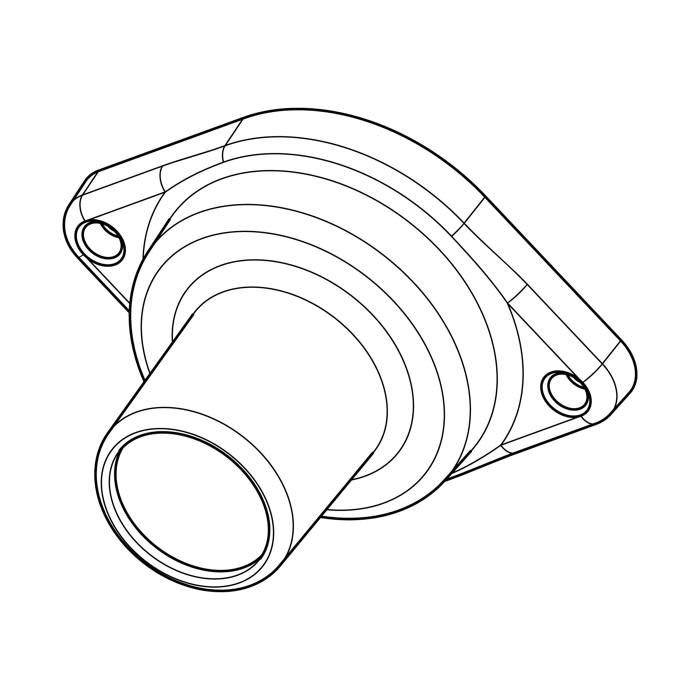 flange, steam exhaust hose,