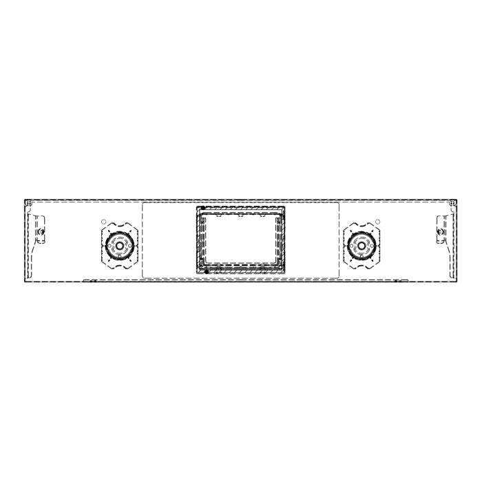 control panel, black, 60cm, SET, 2K