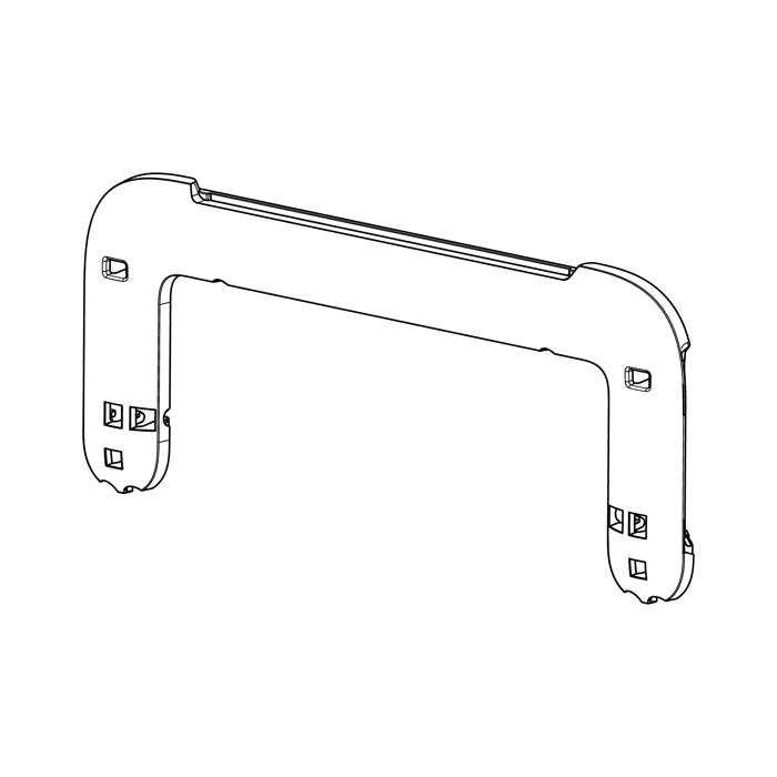 basket handle, rear, dark grey
