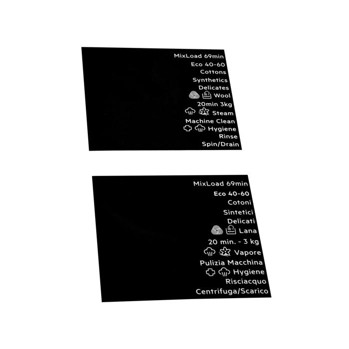 programme plate, knob, adhesive