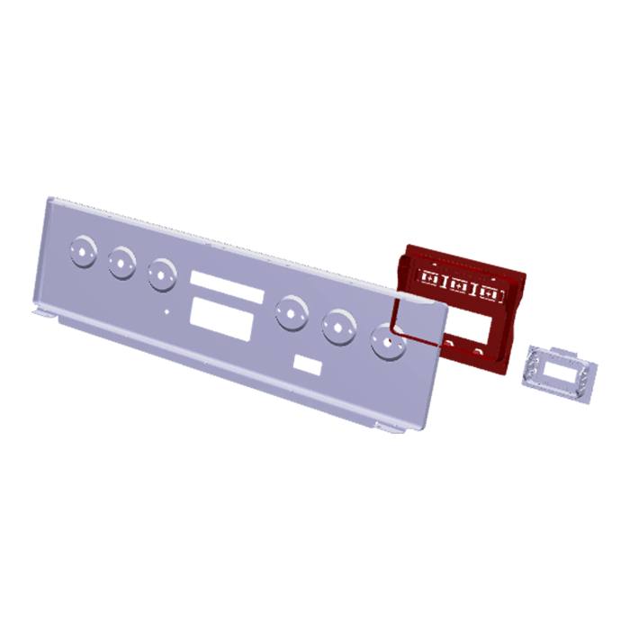 control panel, inox, 50cm,SET,6K