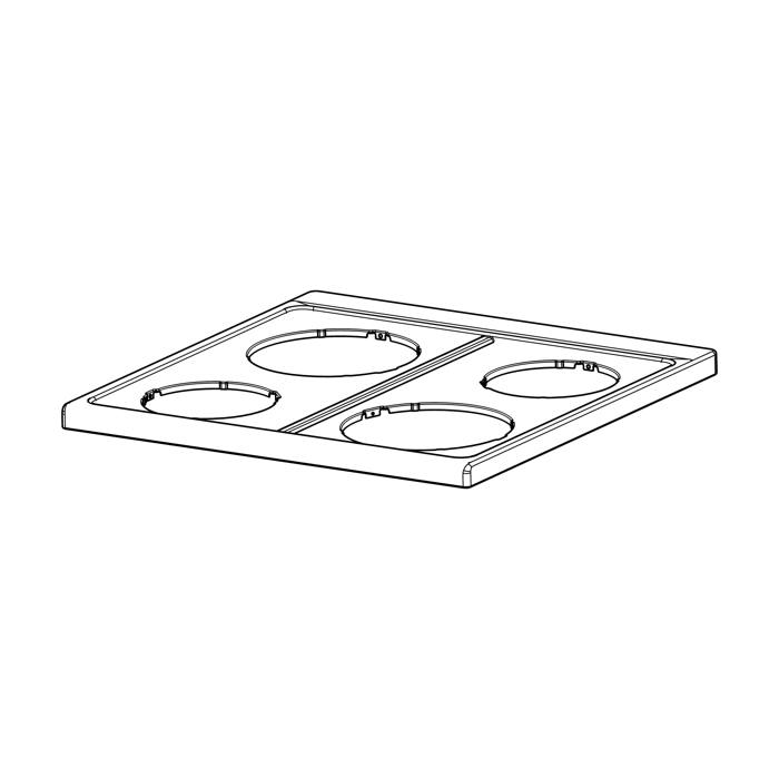 cooking top, black, 594x590mm
