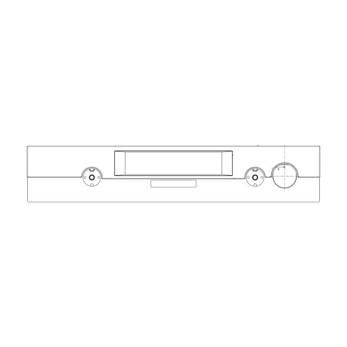 control panel,inox,60cm, Hexagon, 2K