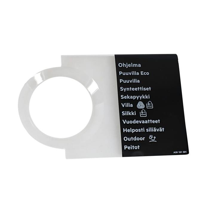 programme plate,knob,adhesive,FI