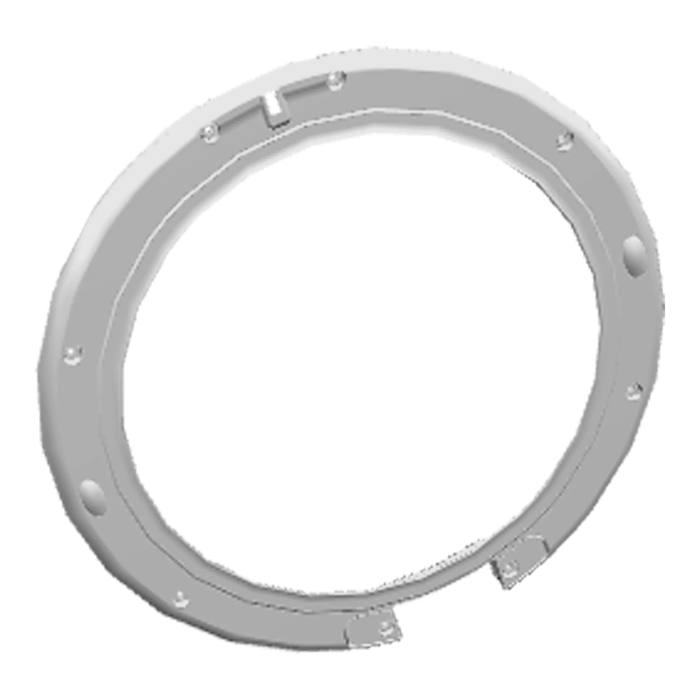 rám dvierok, vzadu, biely, Ø443,6mm