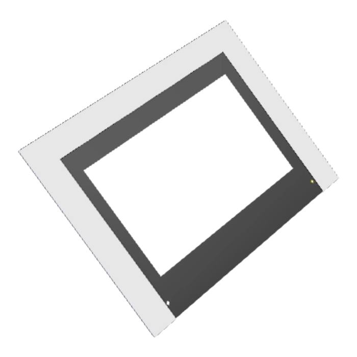 Monteringssats till glaslucka - 592x465mm