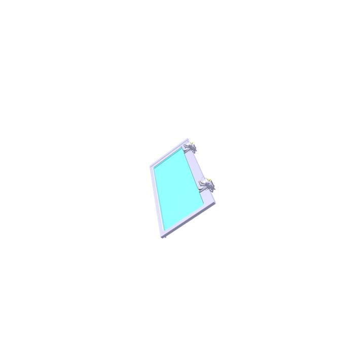 ripiano vetro, invertitore, assieme, 174x365.1mm