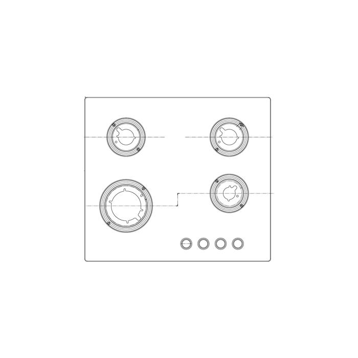 ARBEITSPLATTE,INOX,AEG,595X525