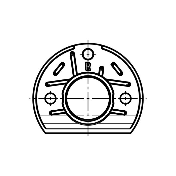 seal, flat, knob disc