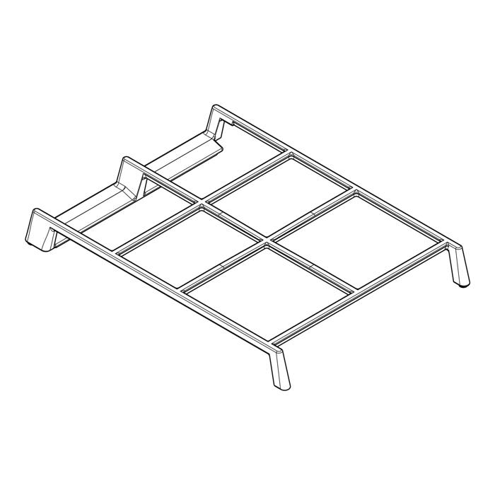 Grille,tôle du support,gauche