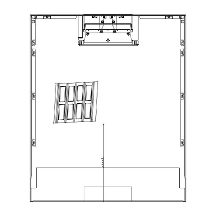luckans ytterpanel, vit