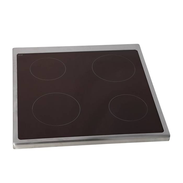 GLASPLATTE MIT RAHMEN,INOX,596