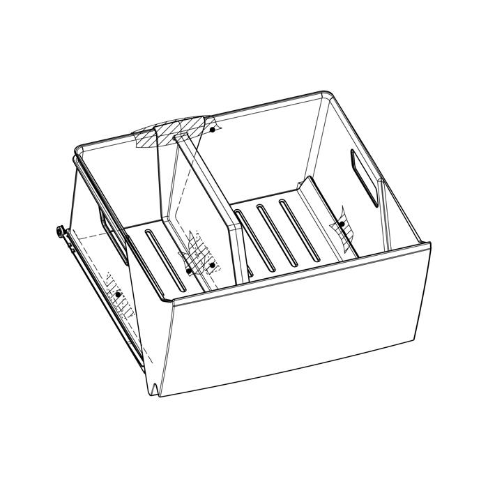Cassetto verdura completo per frigorifero