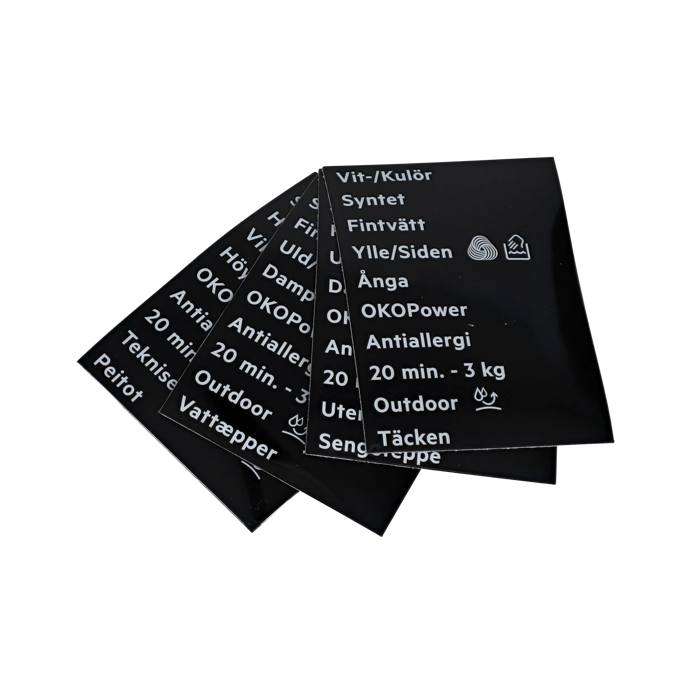 programme plate,adhesive,DA,NO,FI,SV