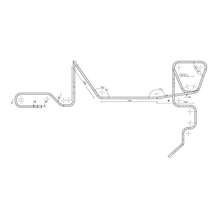 heating element, evaporation tray, tube, L=2251mm