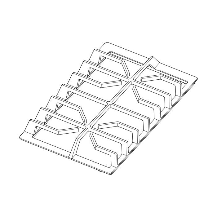 grid, pan support, left