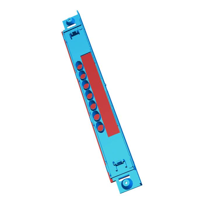 control panel, assembly, silkscreened, 7802, 334.6x41.6mm