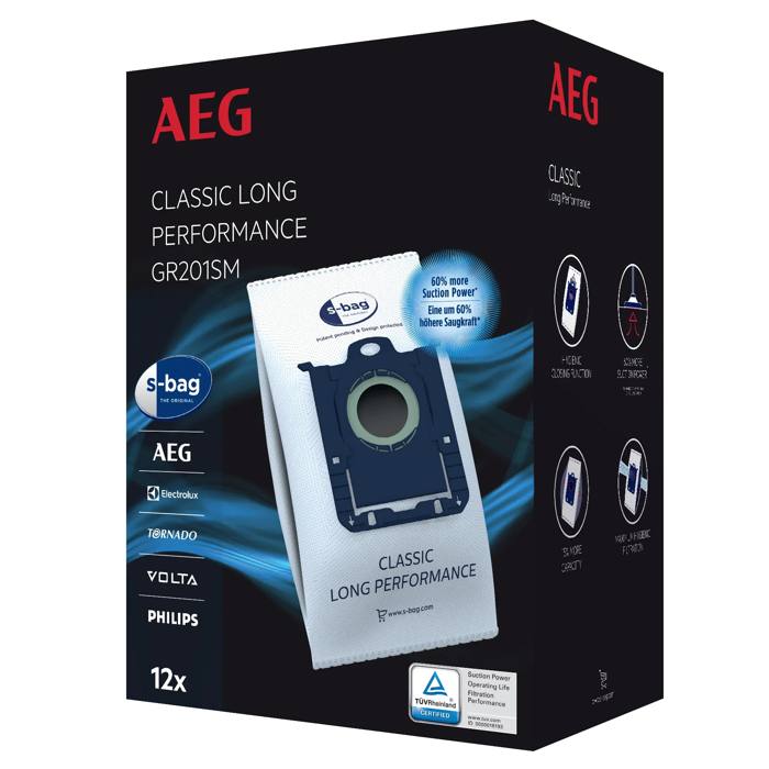 GR201M s-bag classic long performance Megapack, 12 Synthetikbeutel für u.a. UltraSilencer, ClassicSilence, SilentPerformer, PowerForce, Equipt