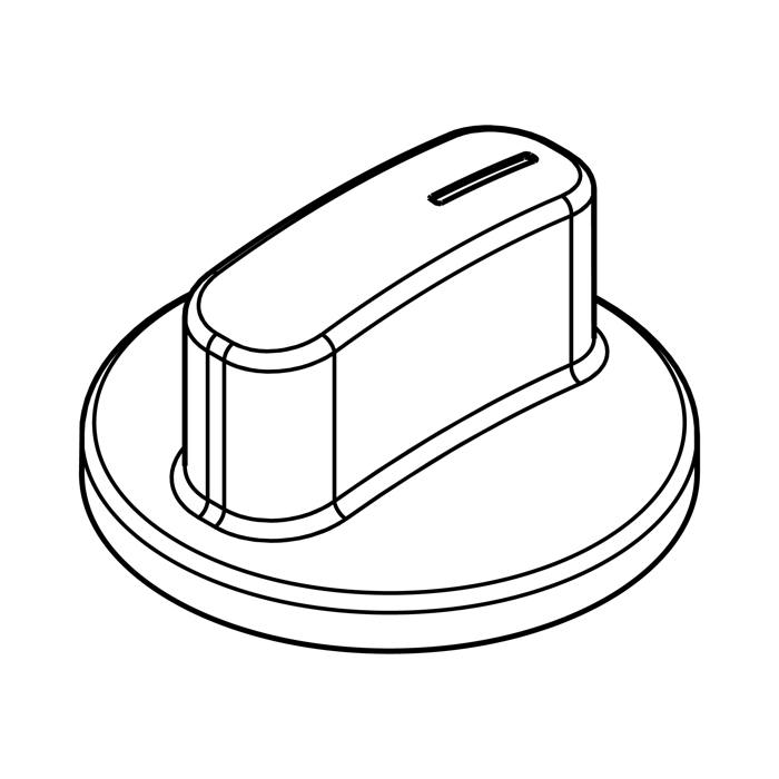 knob, black