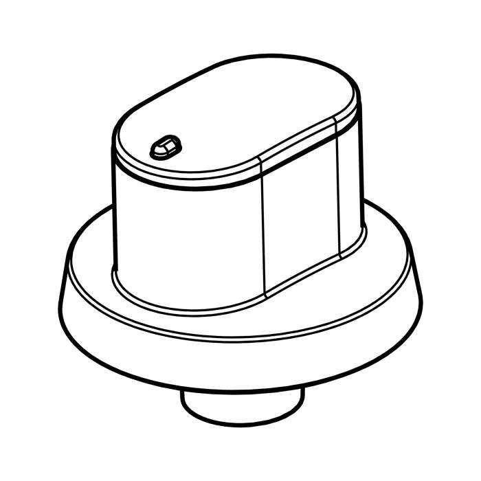 knob, inox