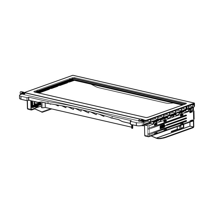 glass panel assembly, with, guidance rail, Deli,Elux,576.6x305m