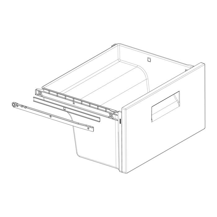 Doos vriezer,kompleet,zijdescherm,787,525x285mm