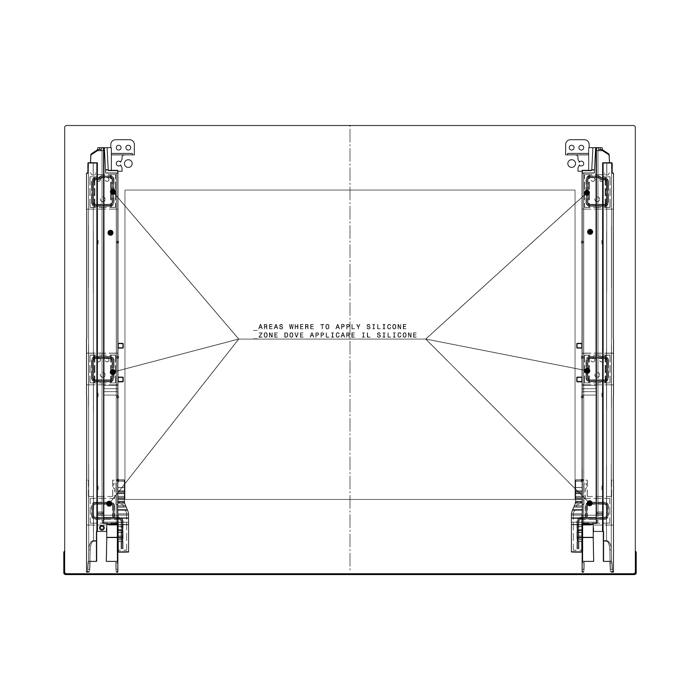 Montage Türglas - 594x466mm