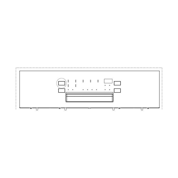 Bedienblende, Inox, AEG