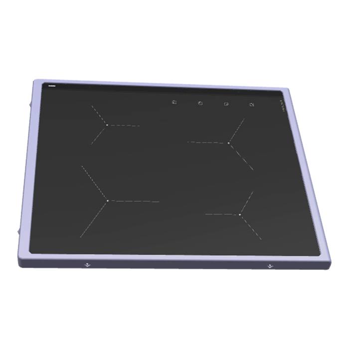 cooking top with frame, black, 496x600mm