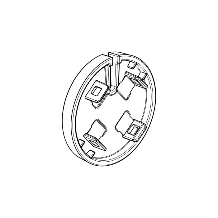 knob cover, programme selector, silver, Indigo
