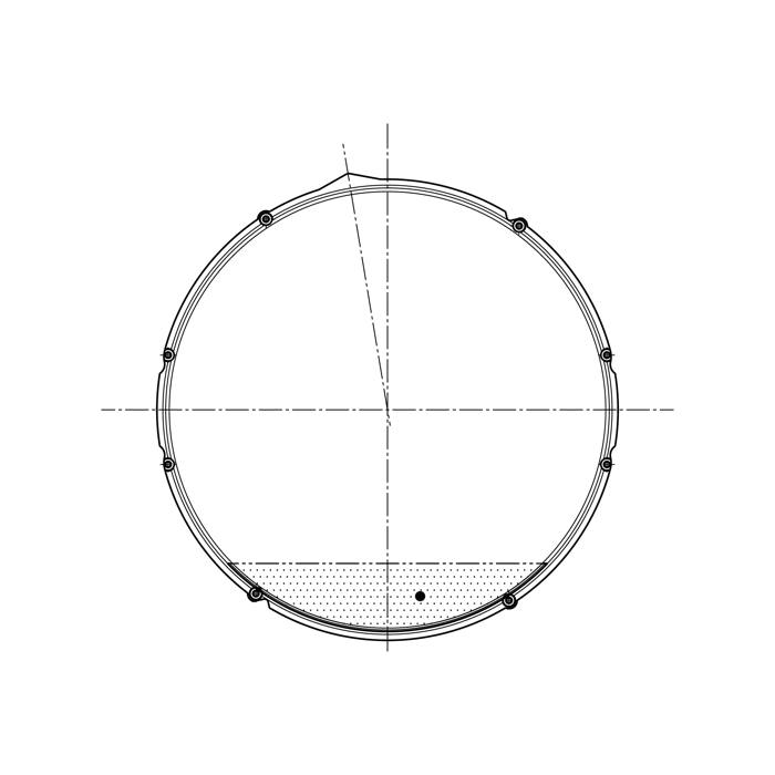 window, plastic, outer, Ø414mm