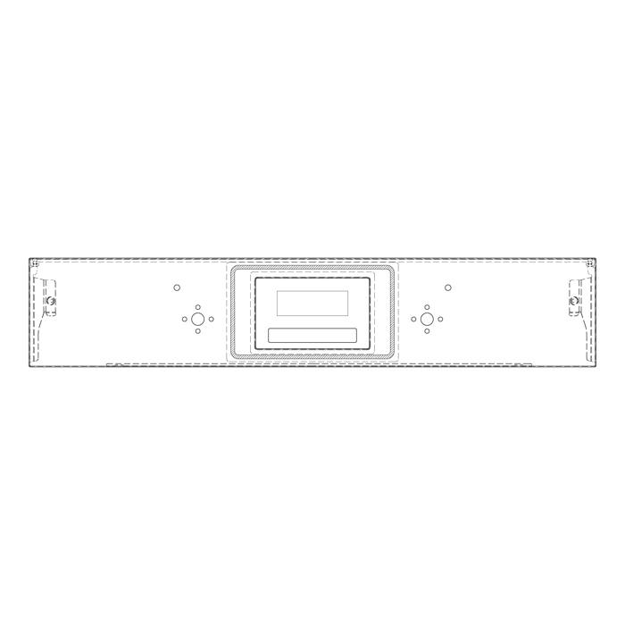 BEDIENBLENDE,INOX,60CM,SET,2K