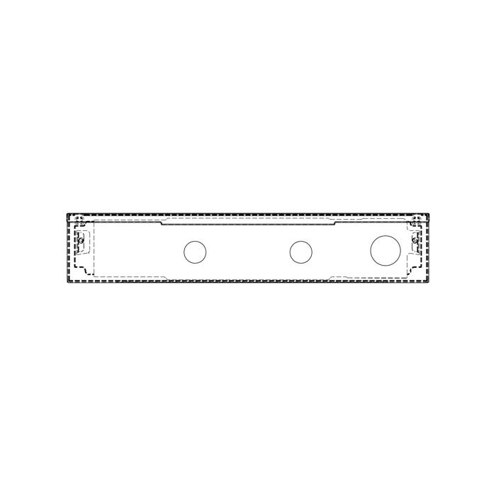 BEDIENBLENDE,INOX,60CM,LUX,2K