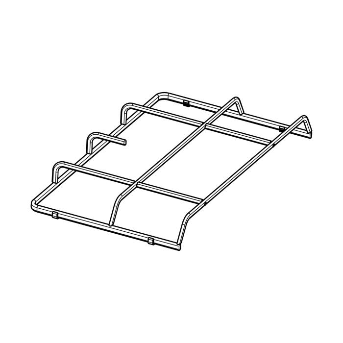 grid, pan support, left