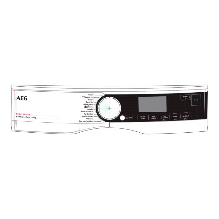 control panel, white, AEG, CS