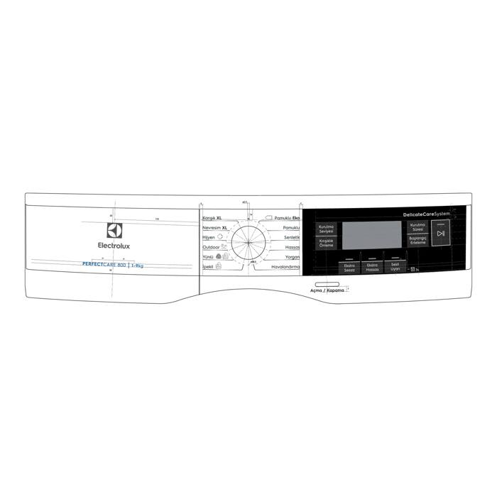 control panel, white, Electrolux
